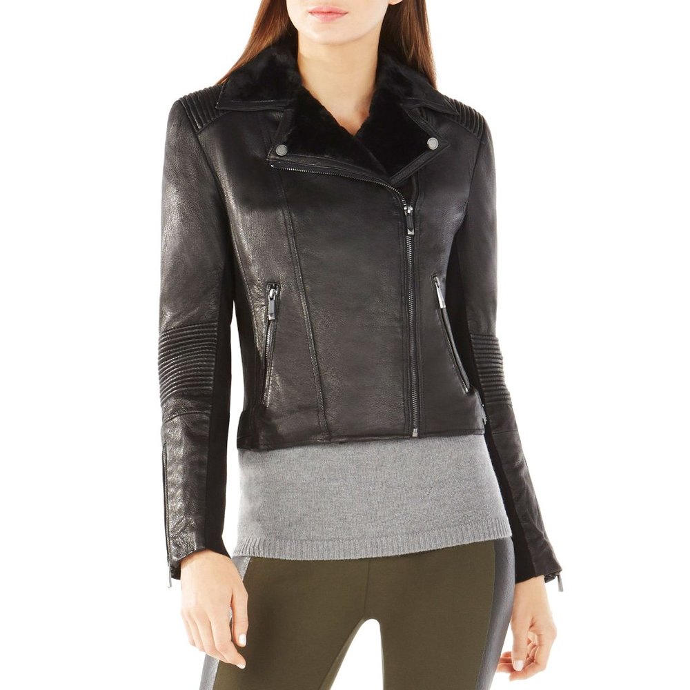 BCBG Charlie Leather Jacket